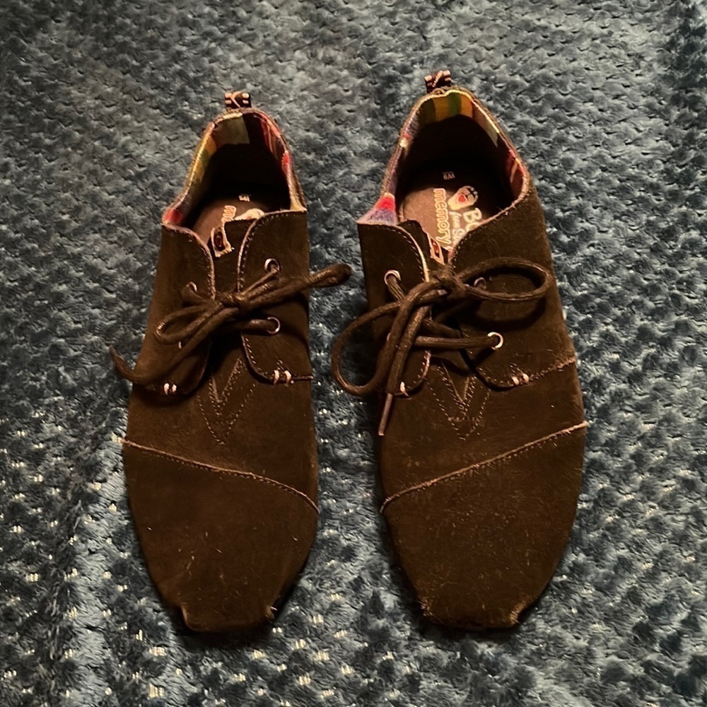 Bobs black lace up suede ankle boots! - Picture 1 of 10
